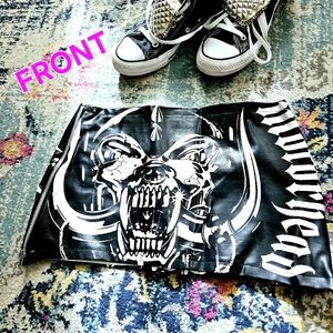 Vintage Metal Chick Motorhead Mini Skirt